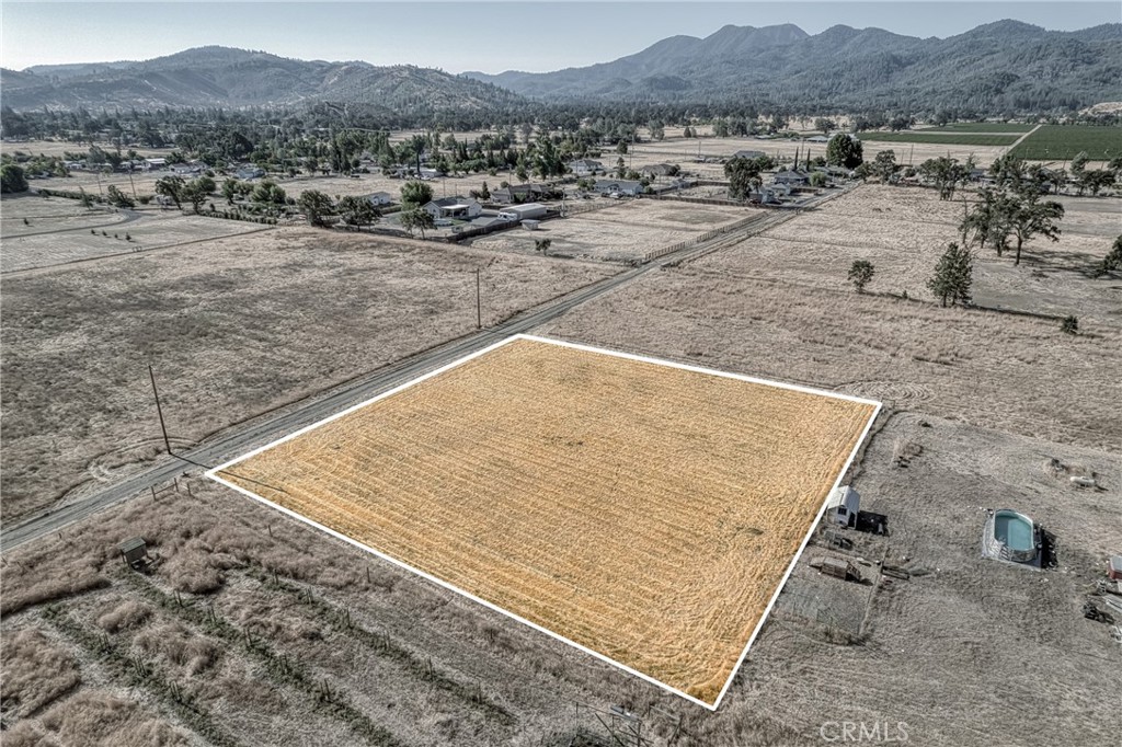 a view of a dry yard