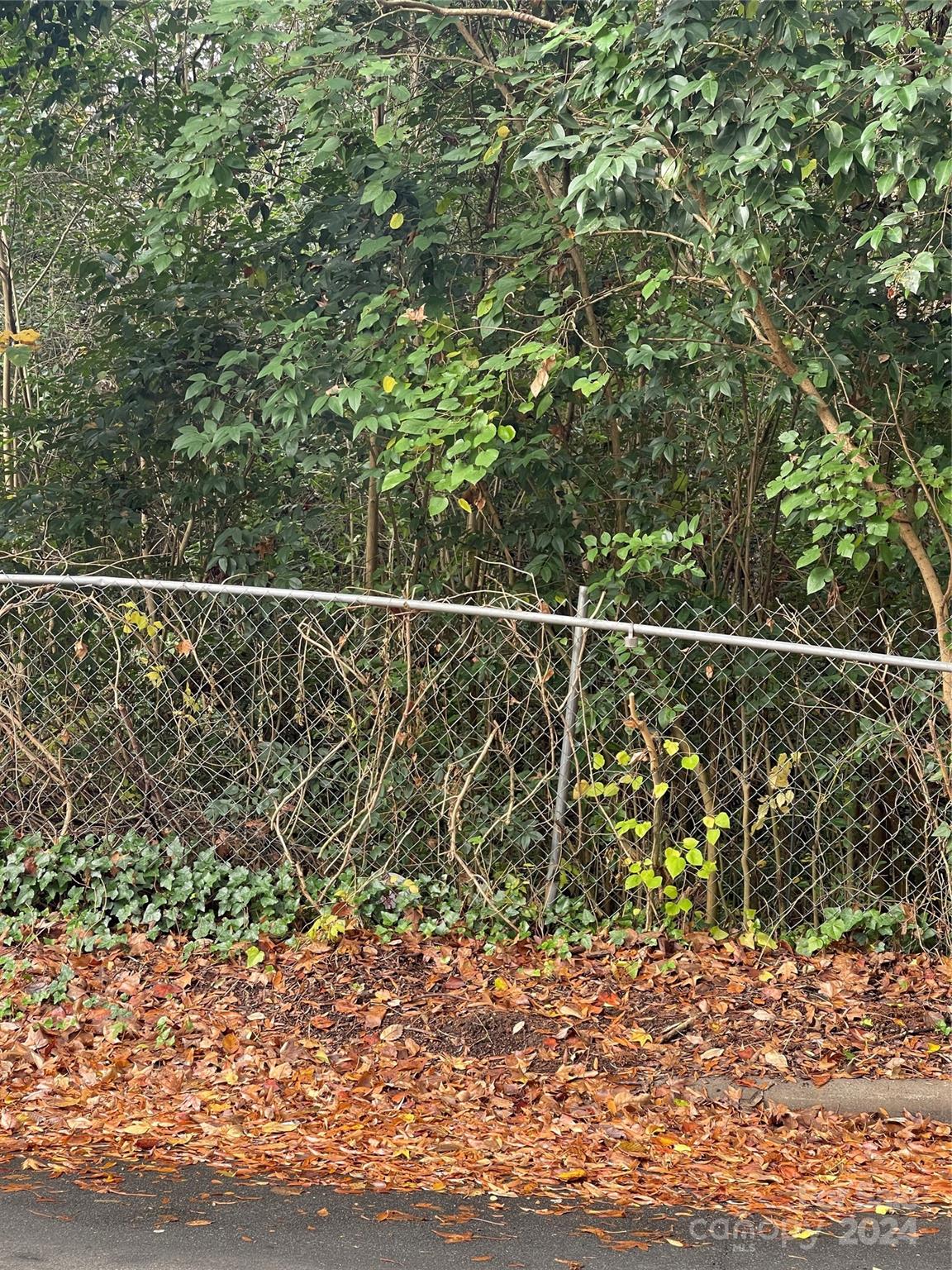 a view of a wooden fence