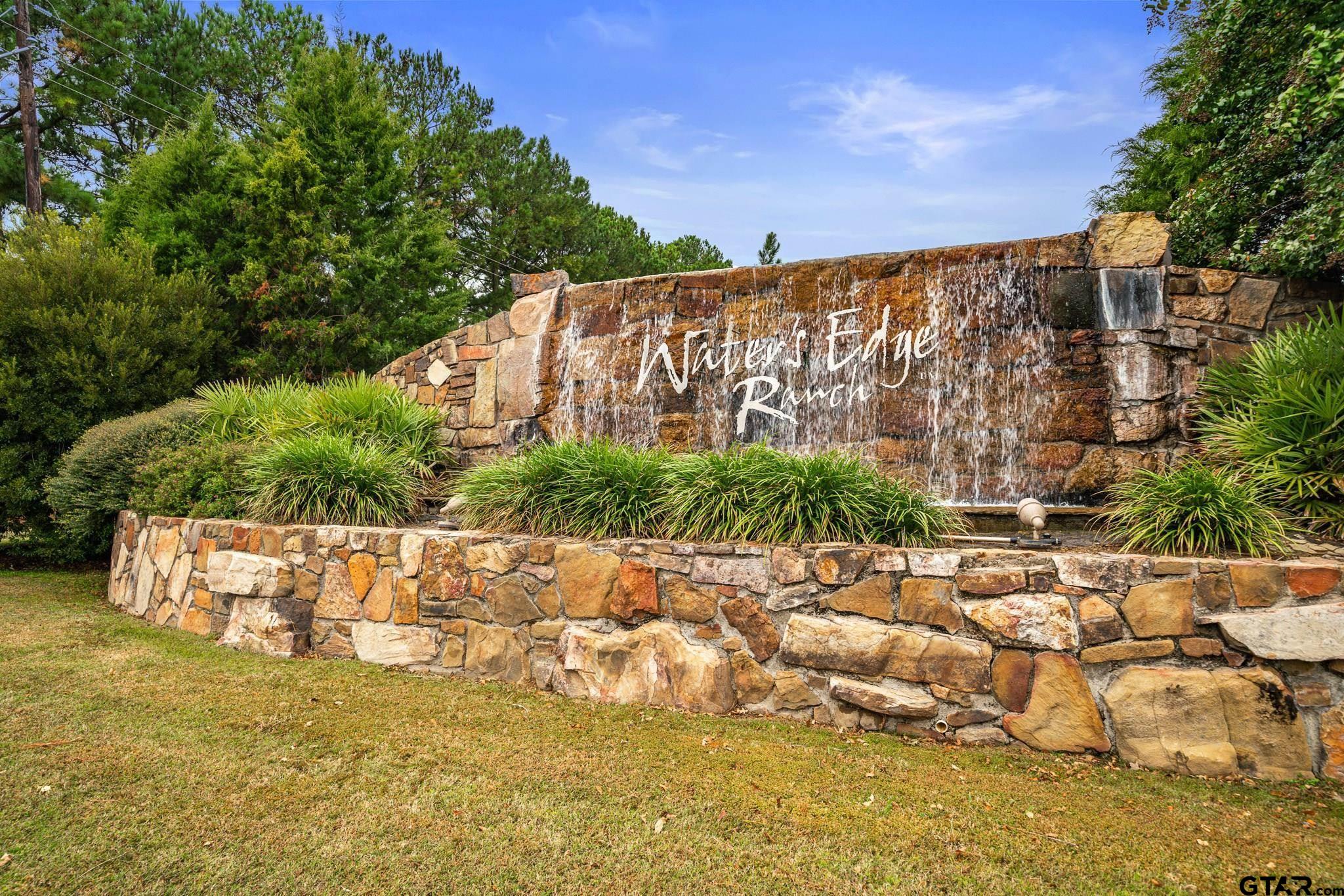 a view of a water with an outdoor space