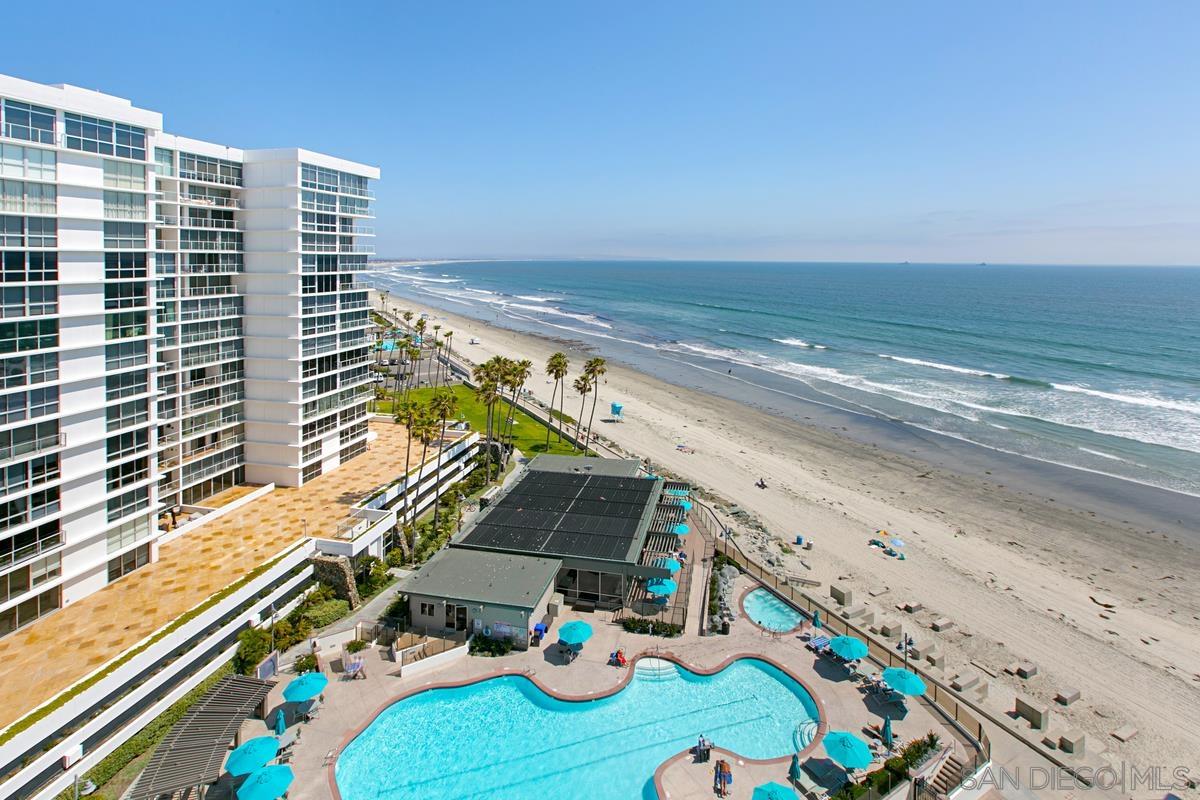 a view of an ocean from a balcony