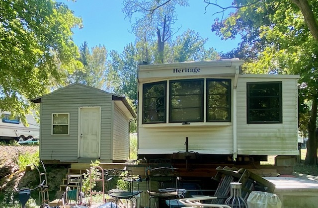 a front view of a house