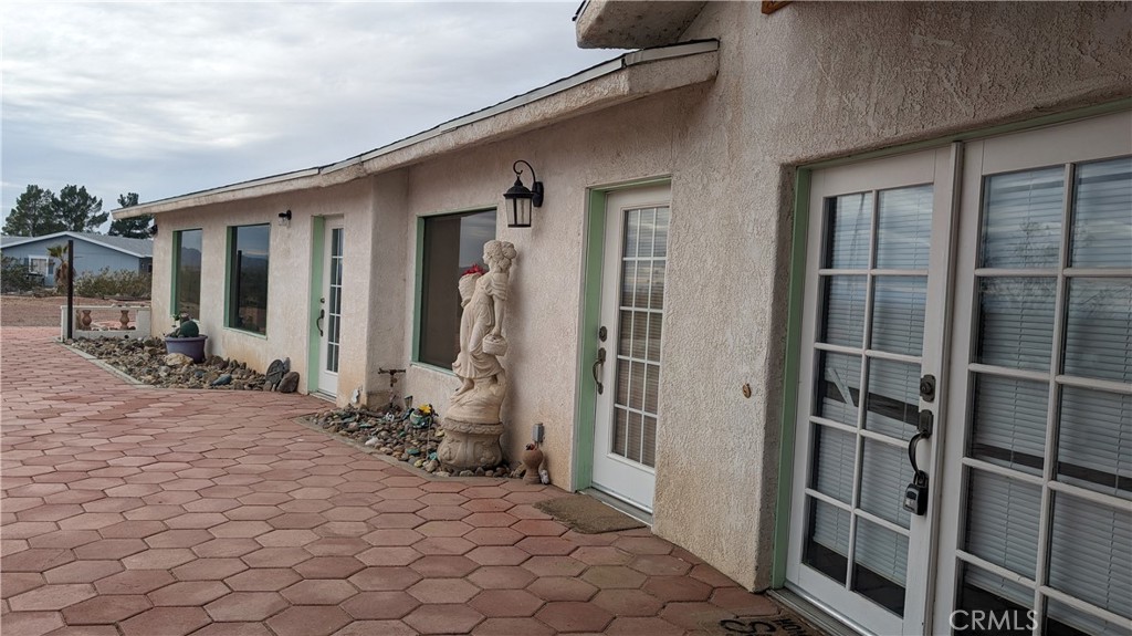 a view of a entryway door front of house