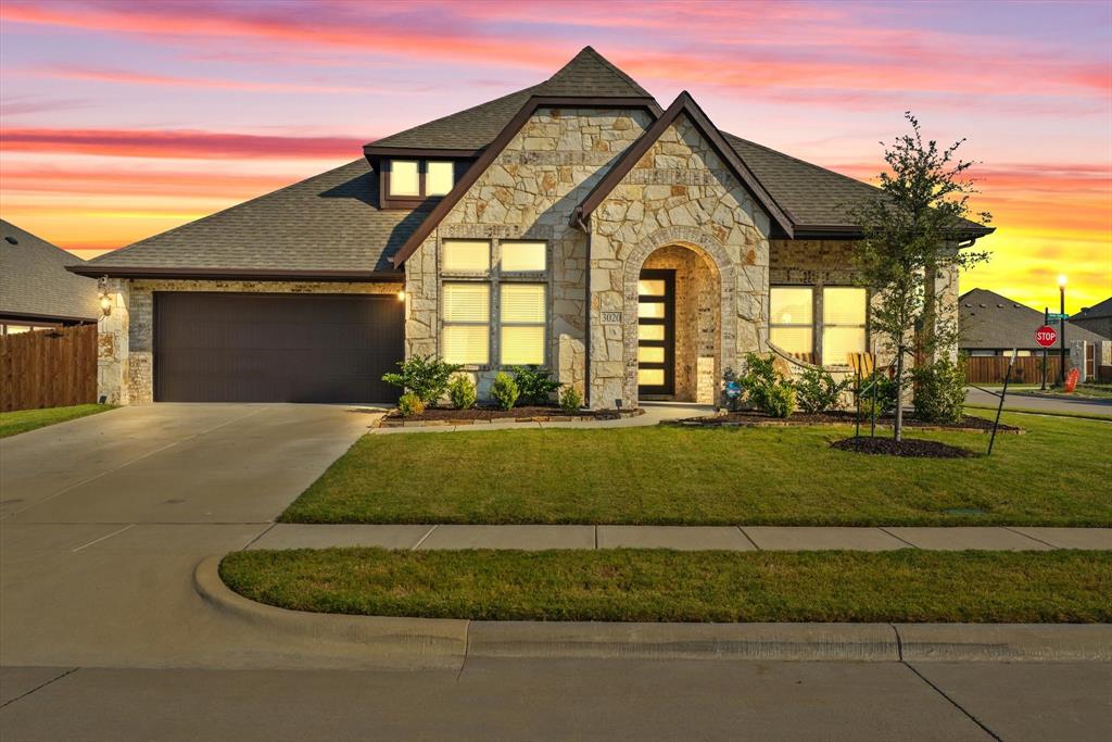 a front view of a house