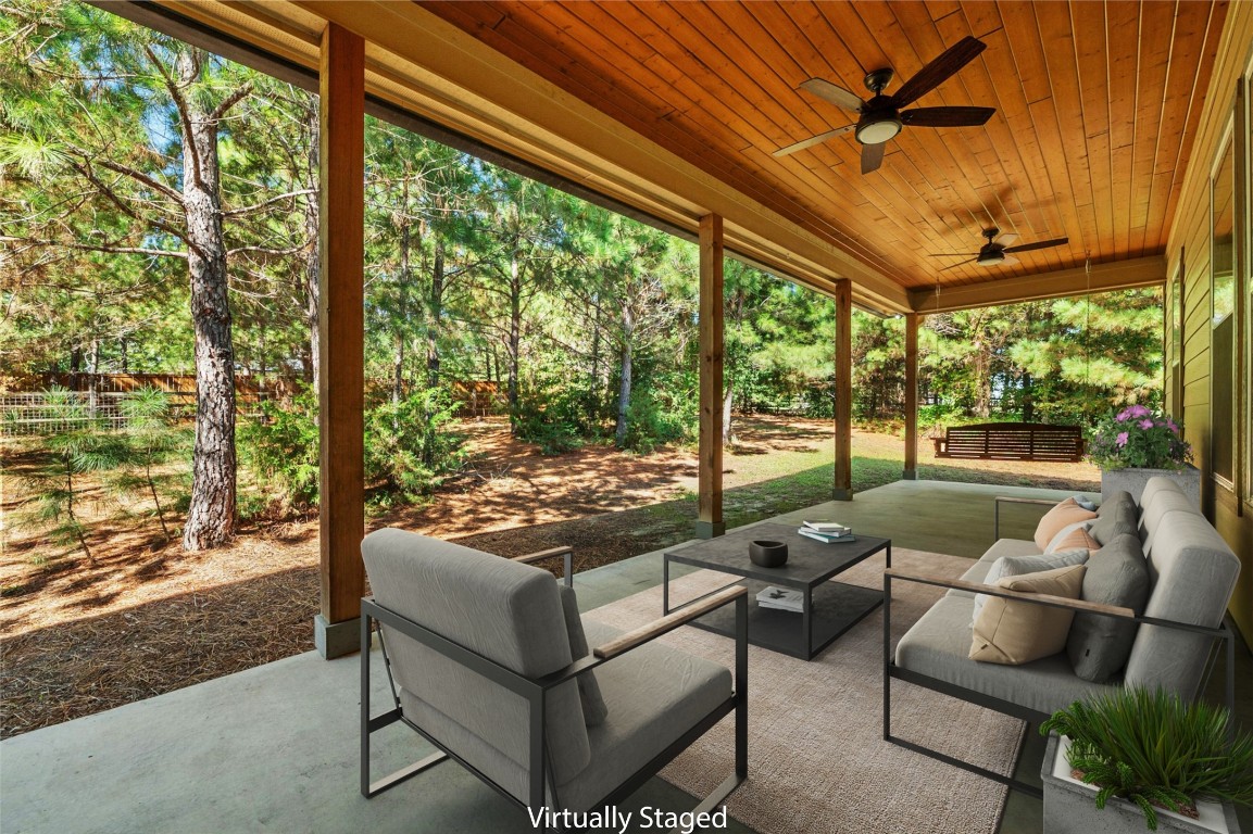 a outdoor space with patio