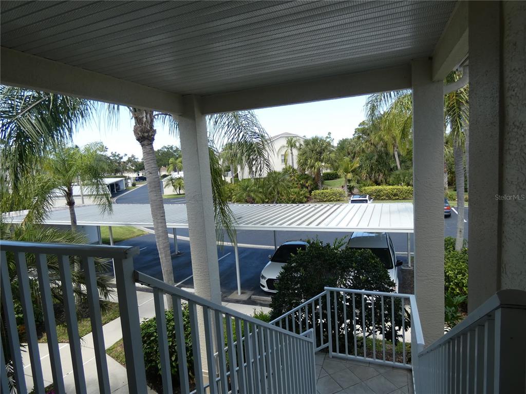 a view of a porch