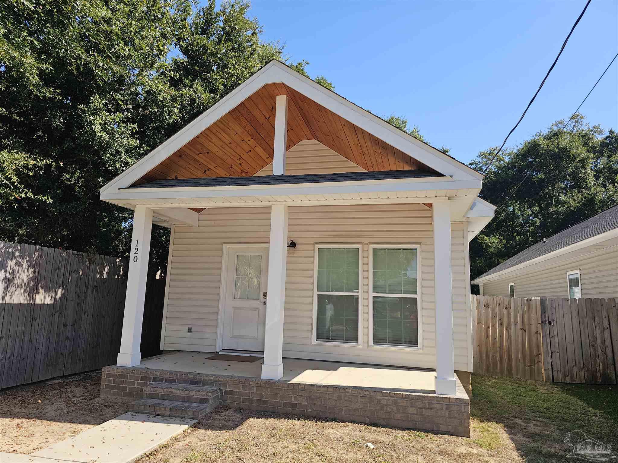 Large, covered front porch