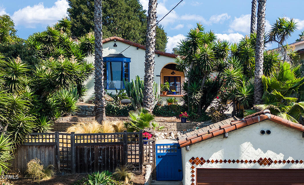 front view of house with an outdoor space