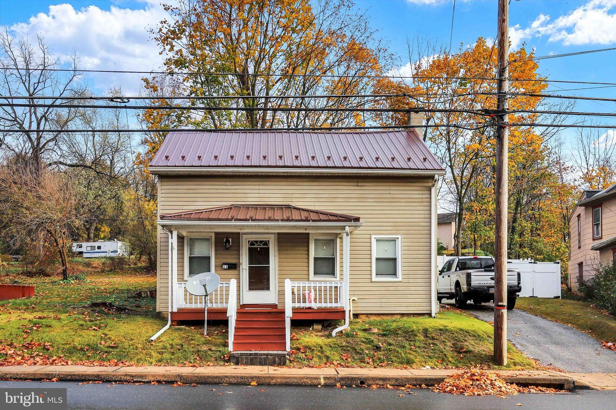 a view of a house with a patio