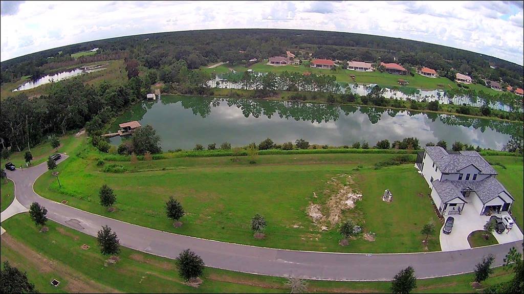 an aerial view of a houses