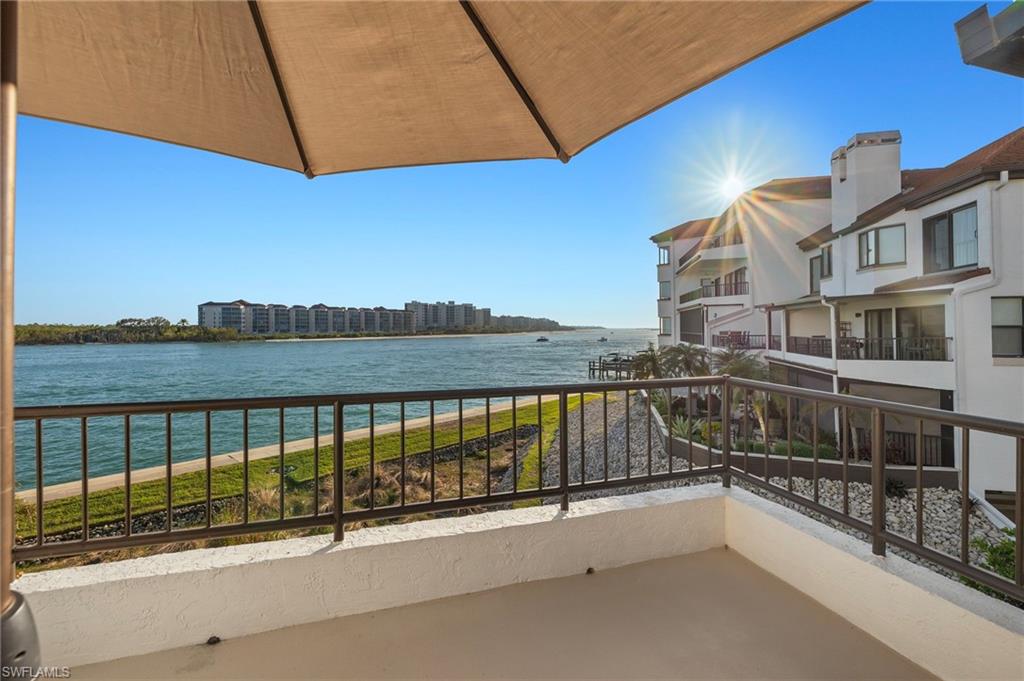 a view of balcony with city view