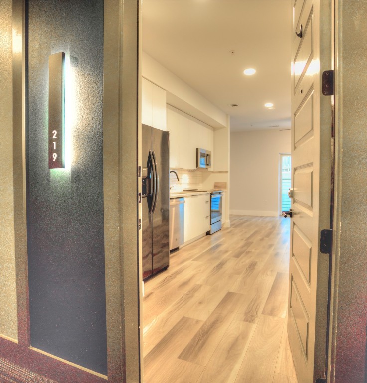 Entry to condo from hallway