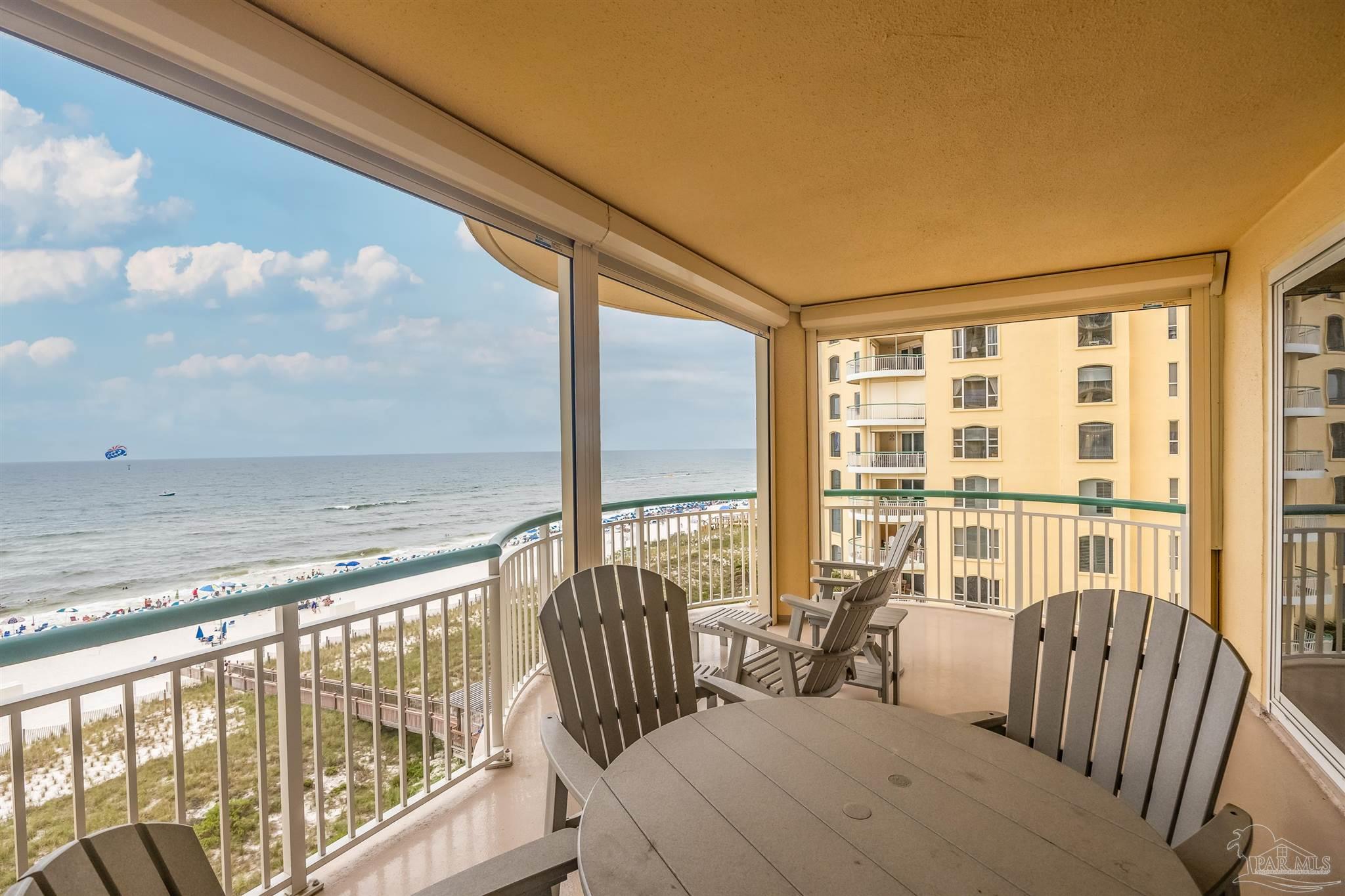 a view of living room with balcony