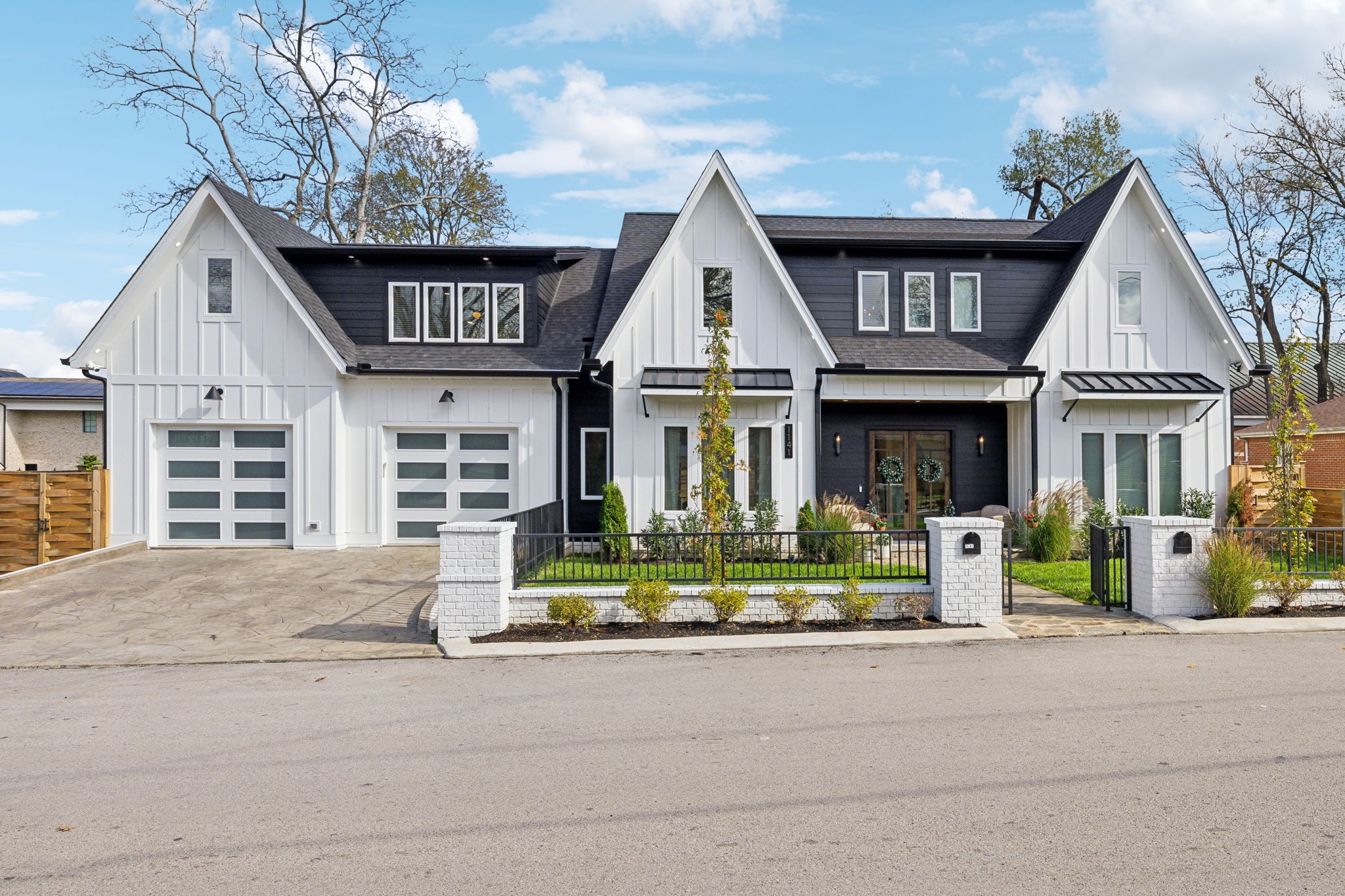 a front view of a house with a porch