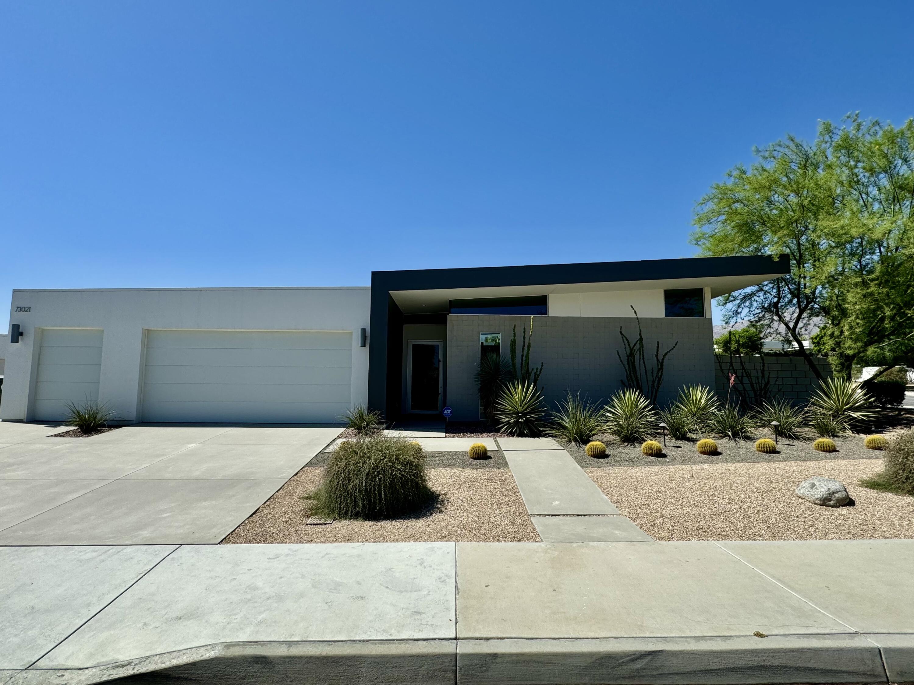 a view of a house with a outdoor space