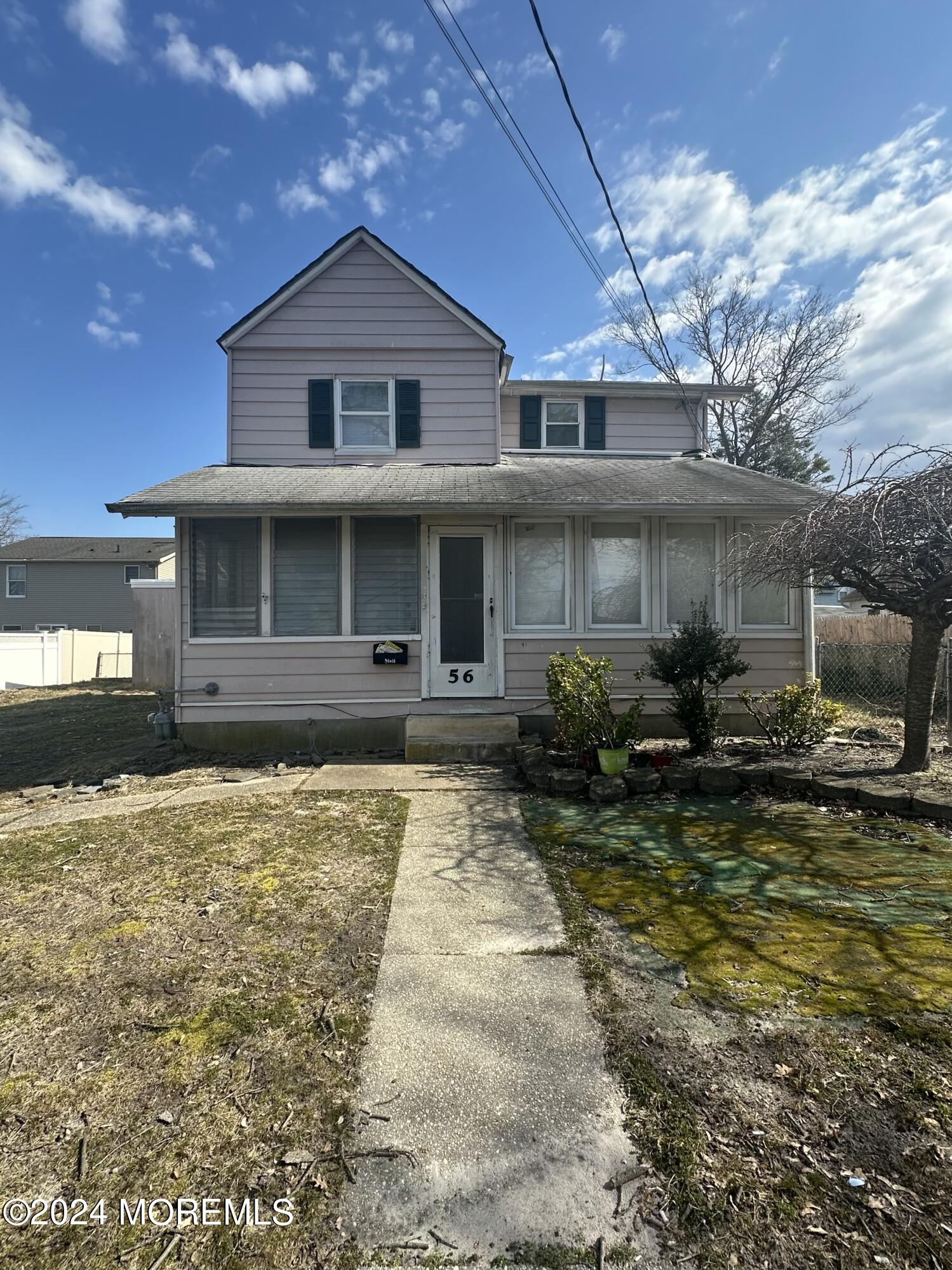 a view of a house with patio