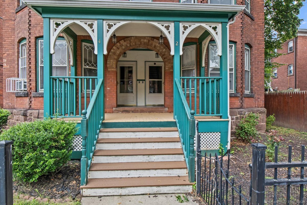 a view of front door