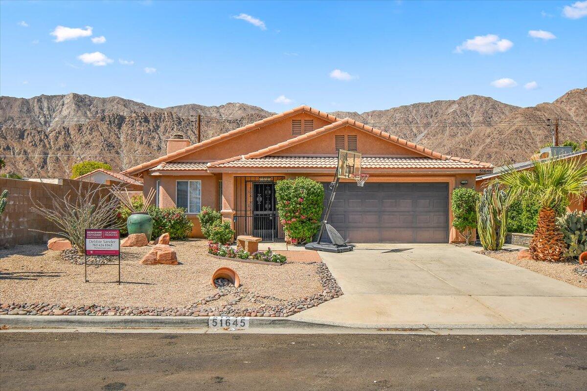 front view of a house with a outdoor space