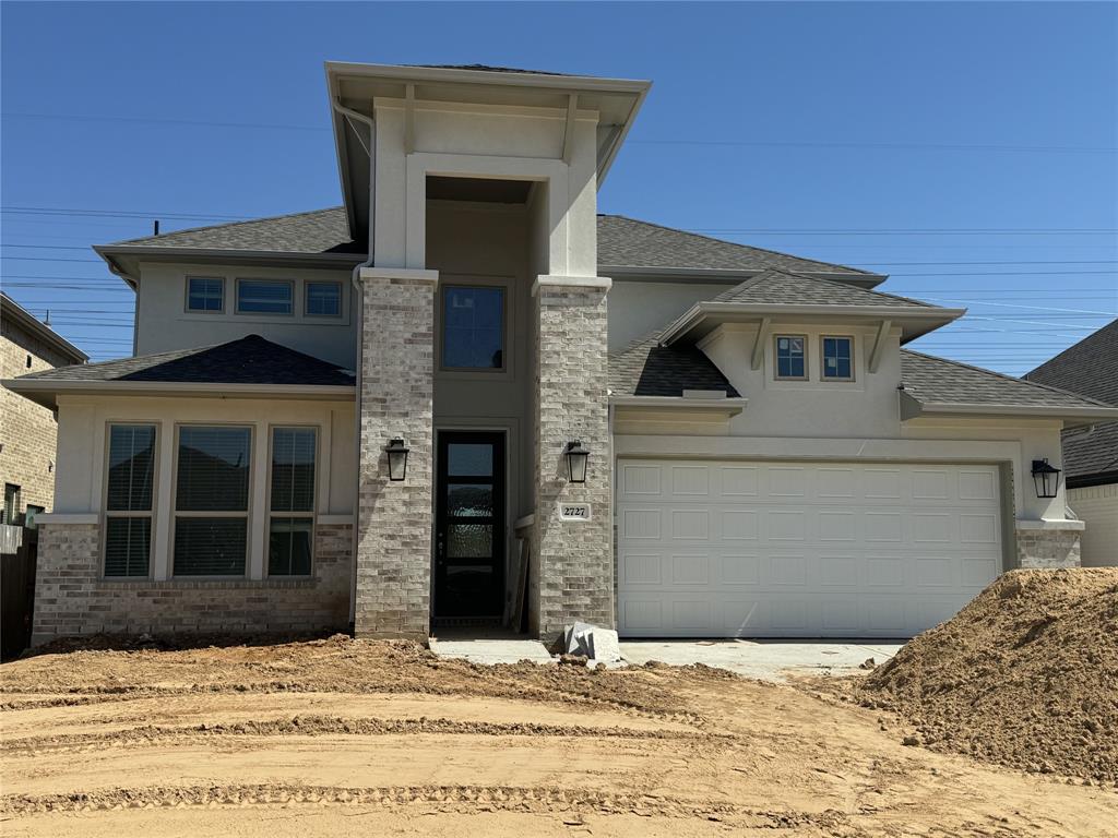 a front view of a house