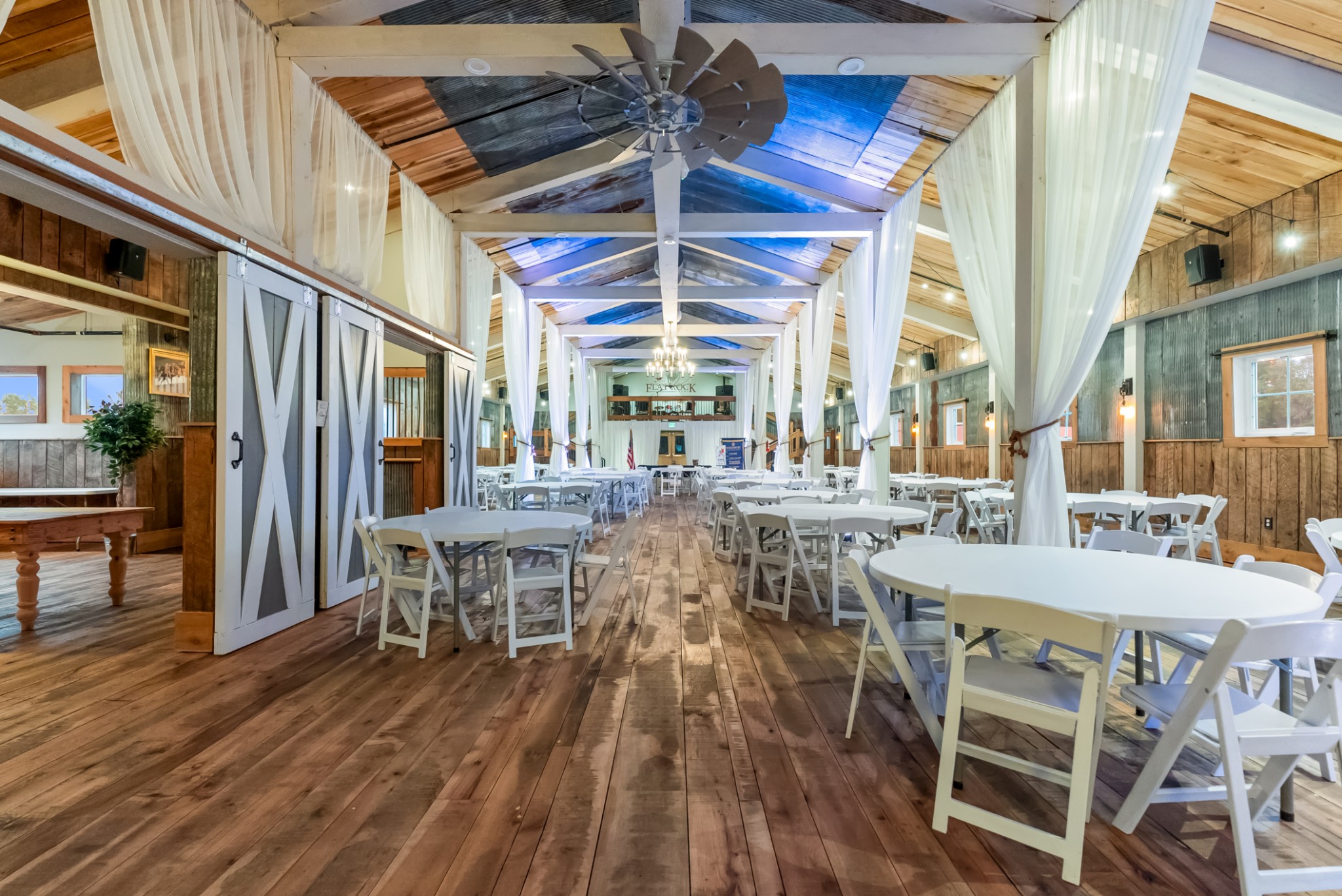 Main Hall in the Event Barn