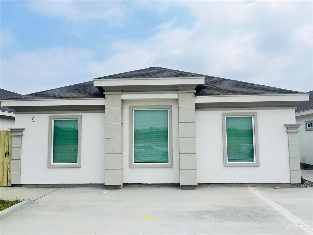 a view of a house with windows