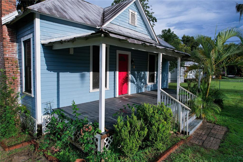 Front porch perfect for morning coffee