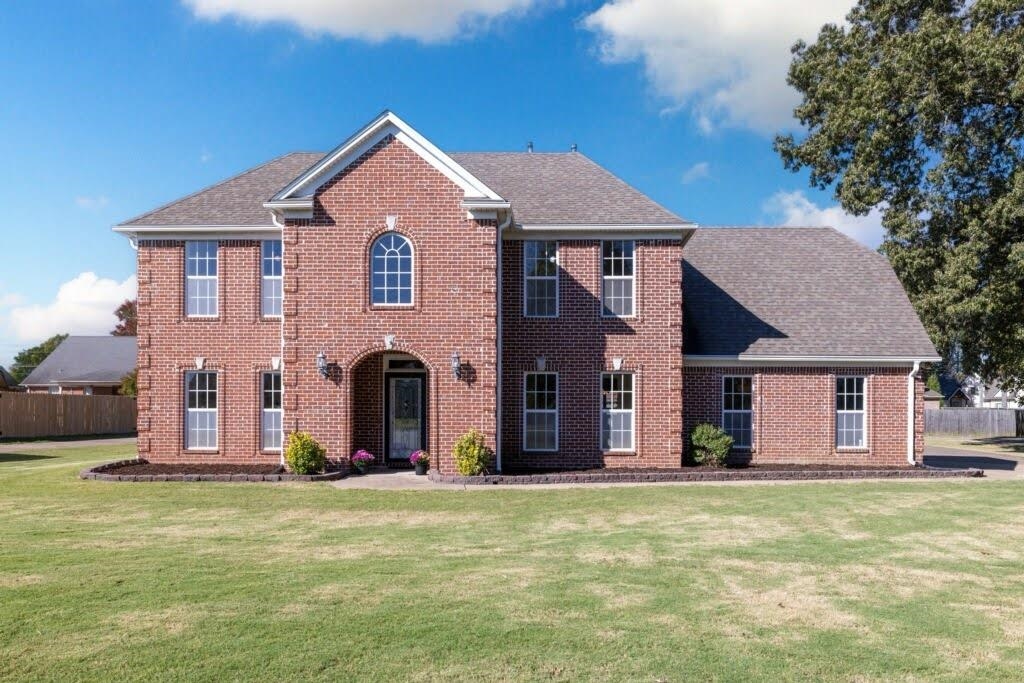 Two story brick house