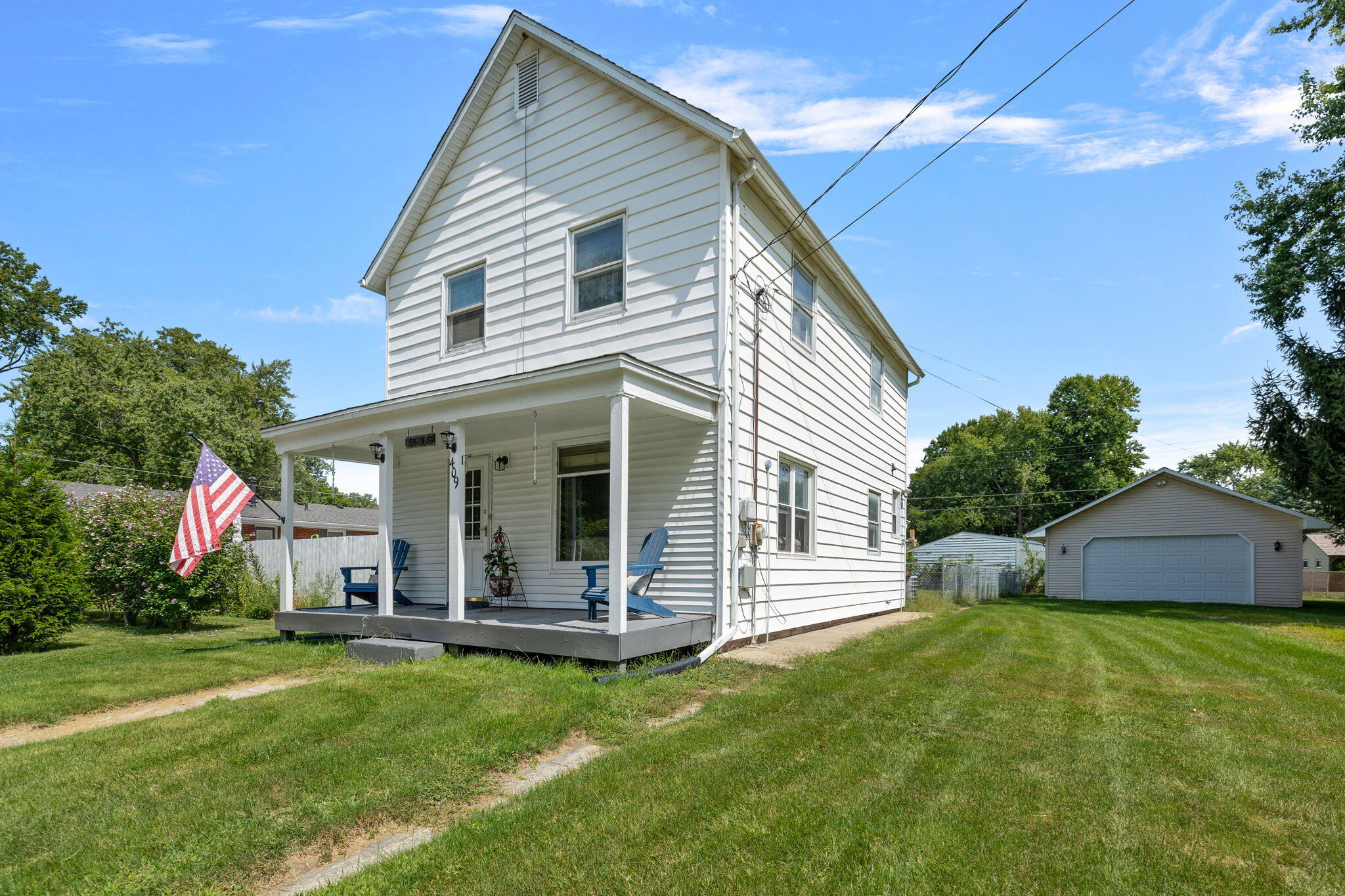 a front view of house with yard