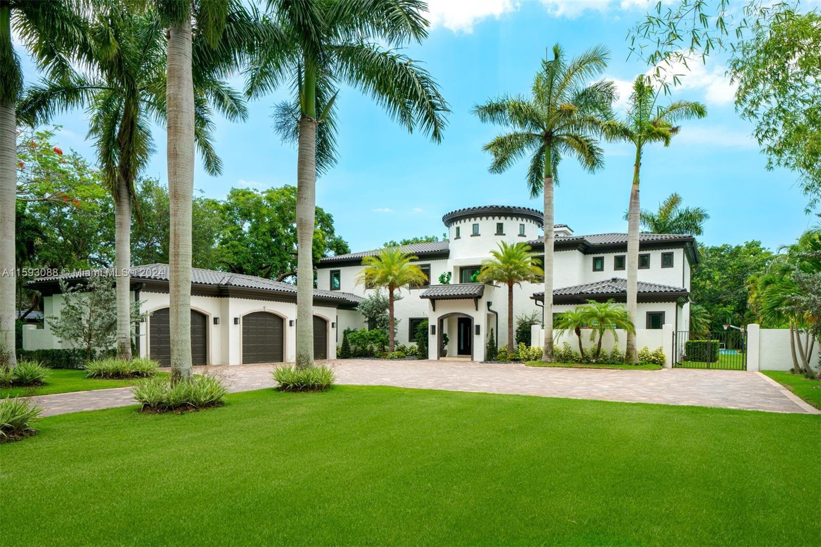 a view of a house with a swimming pool