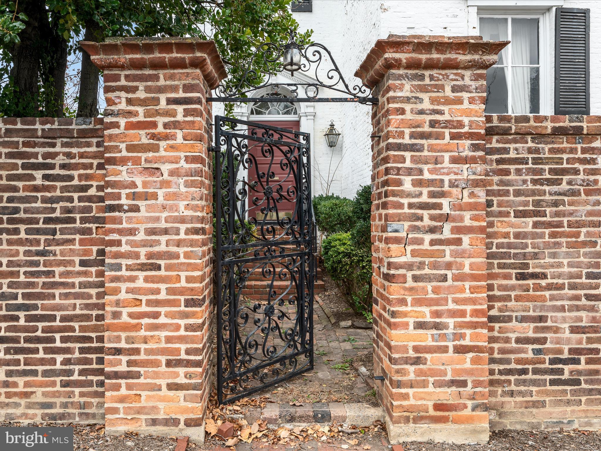 a view of a door and outdoor space