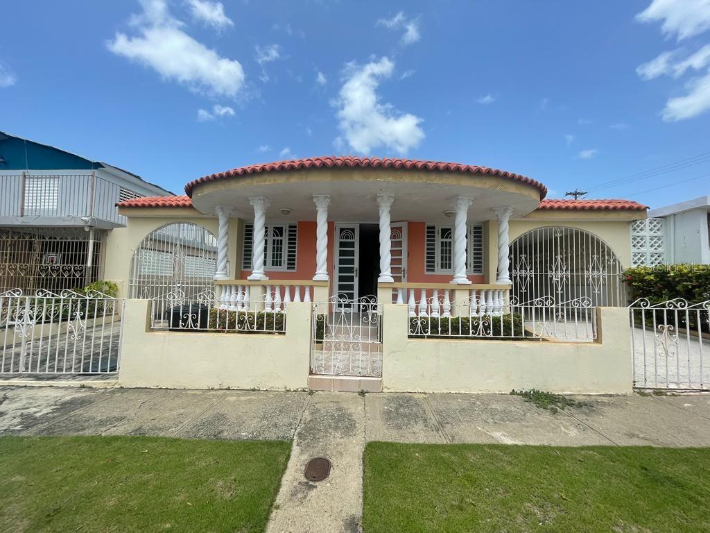 front view of a house with a porch