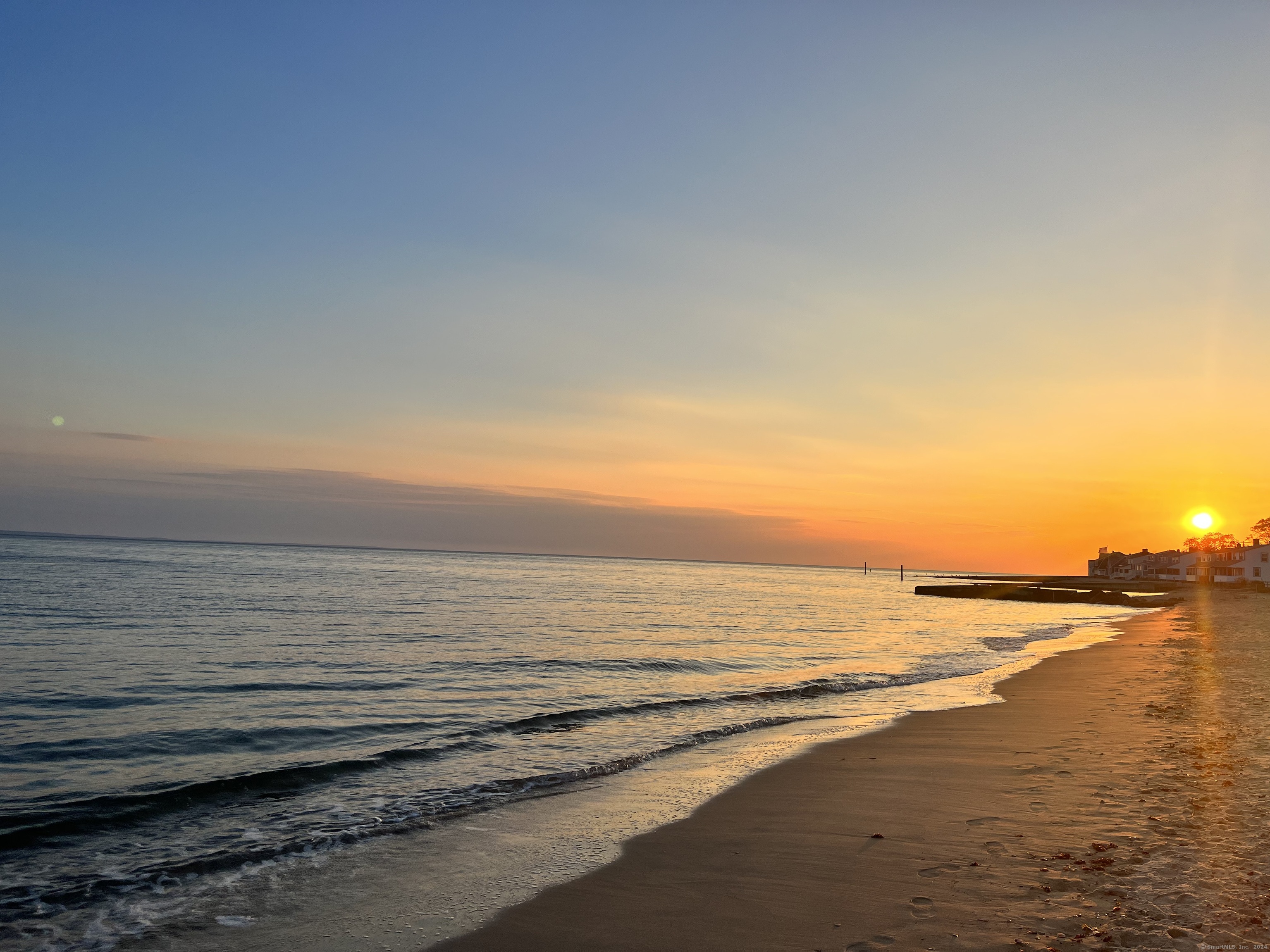 a view of an ocean and beach