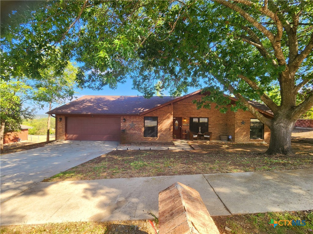 a house view with a outdoor space