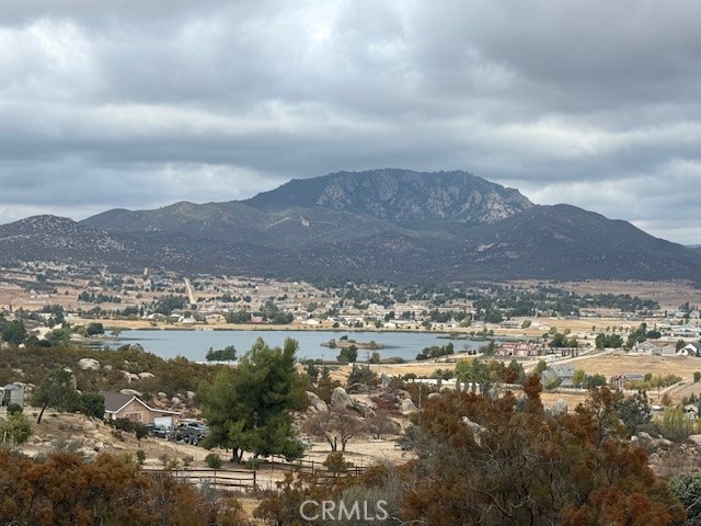 a view of city and mountain