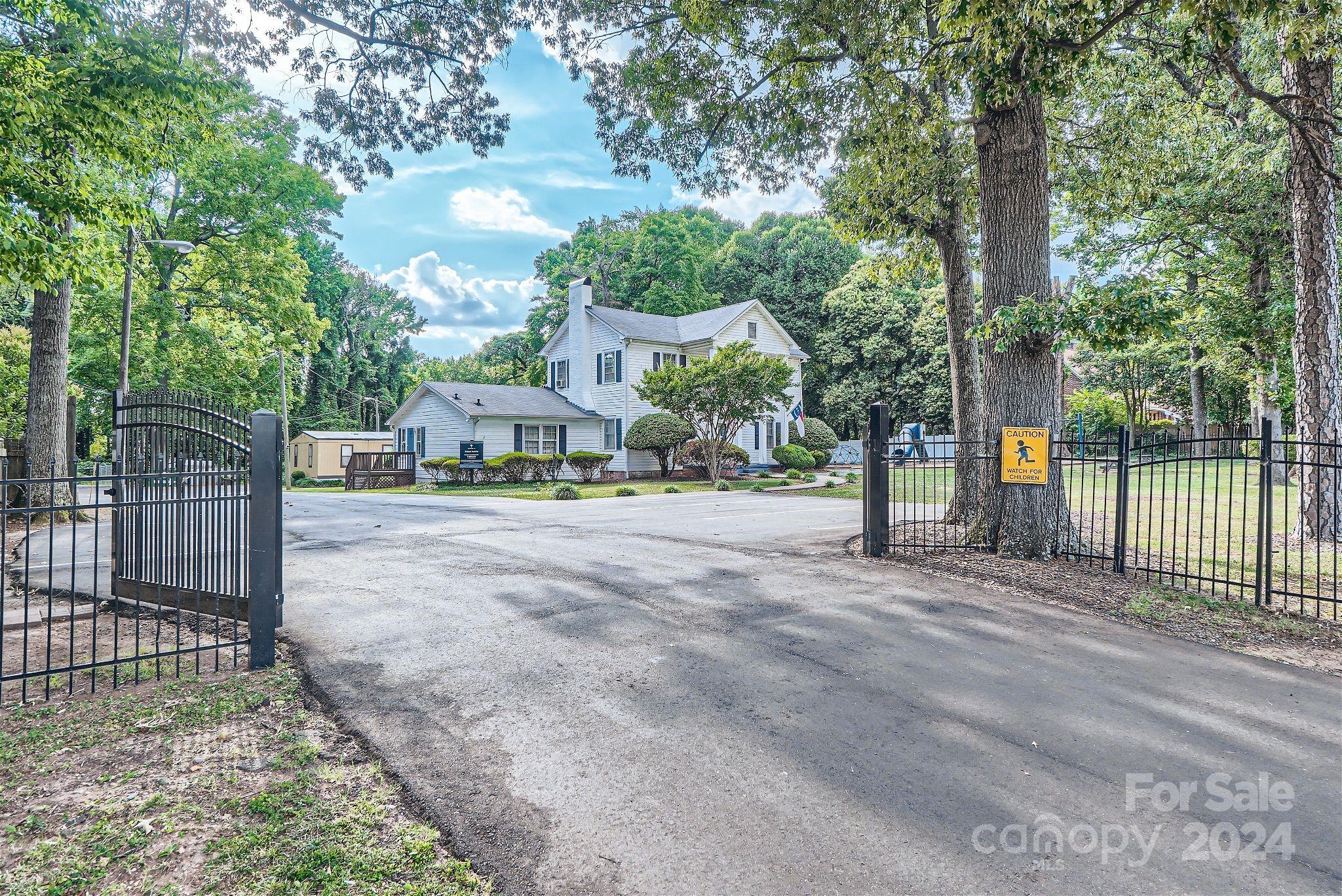 a view of street along with trees