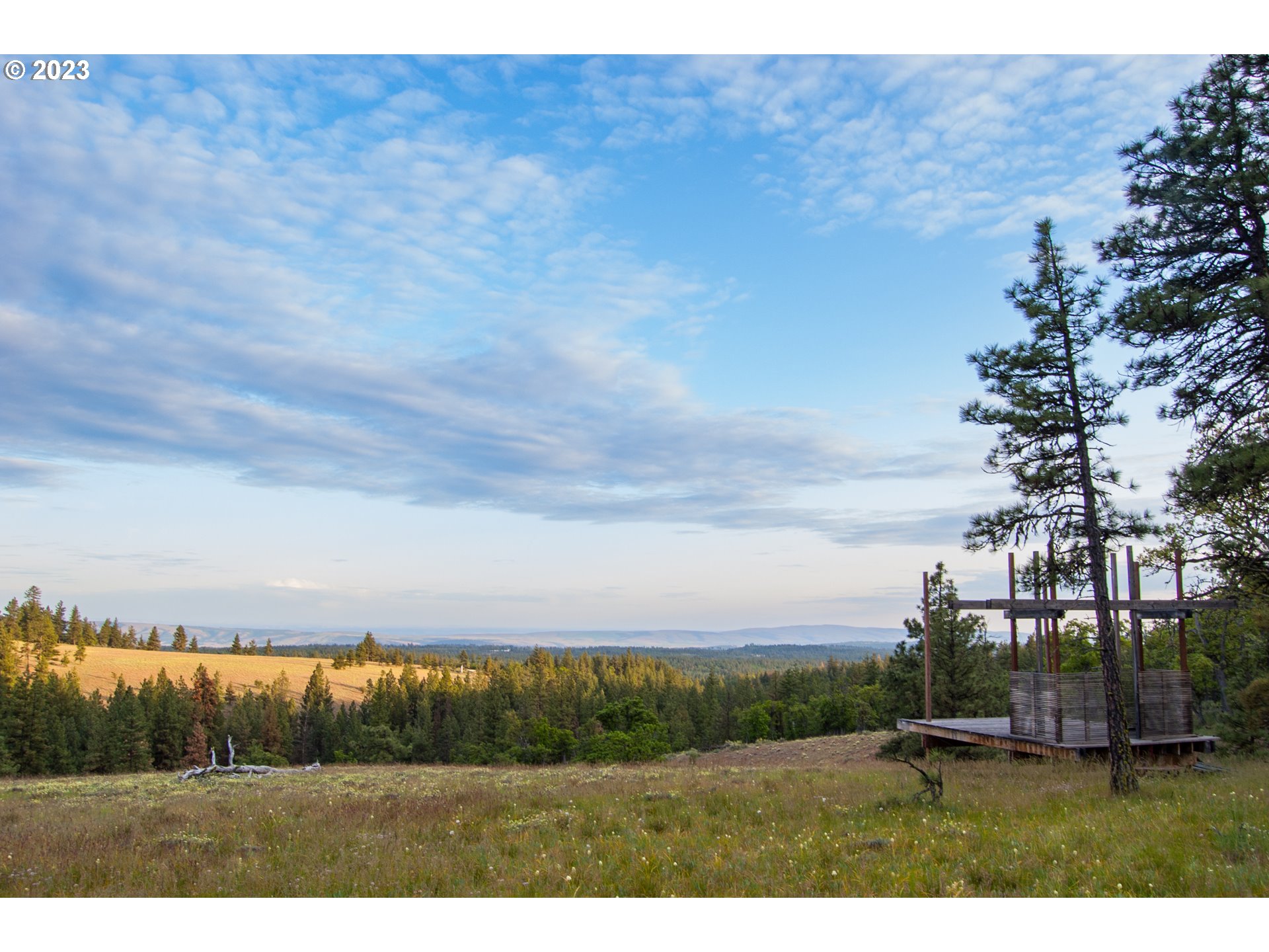 a view of outdoor space with mountain view