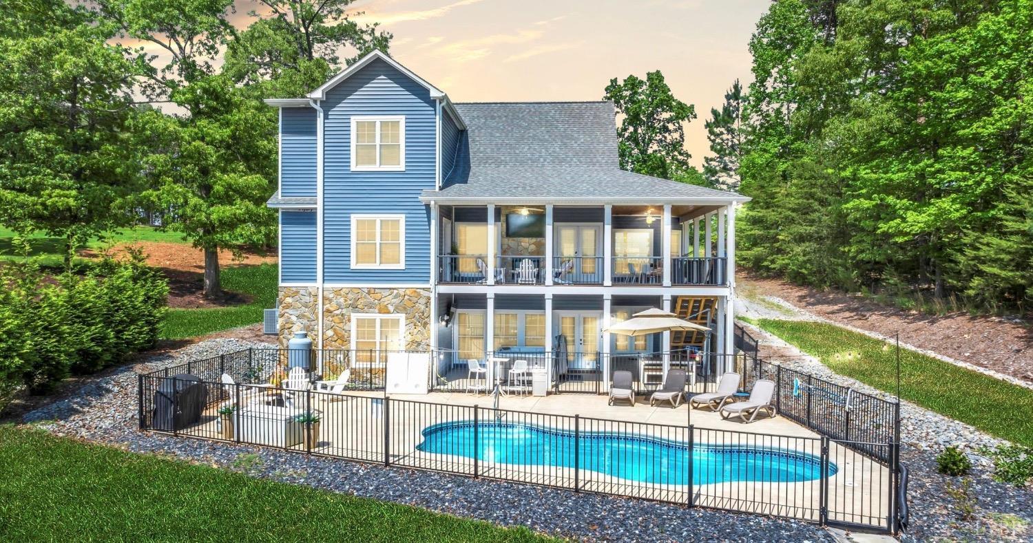 a house view with a garden space