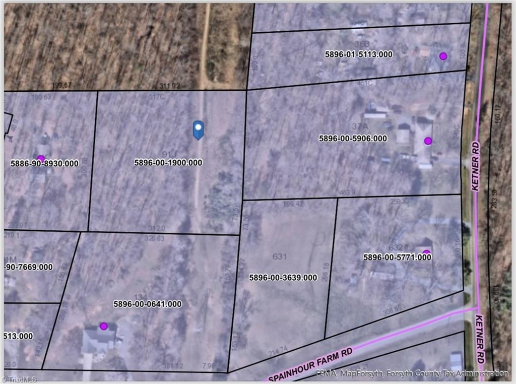 GIS Map With Pin on property