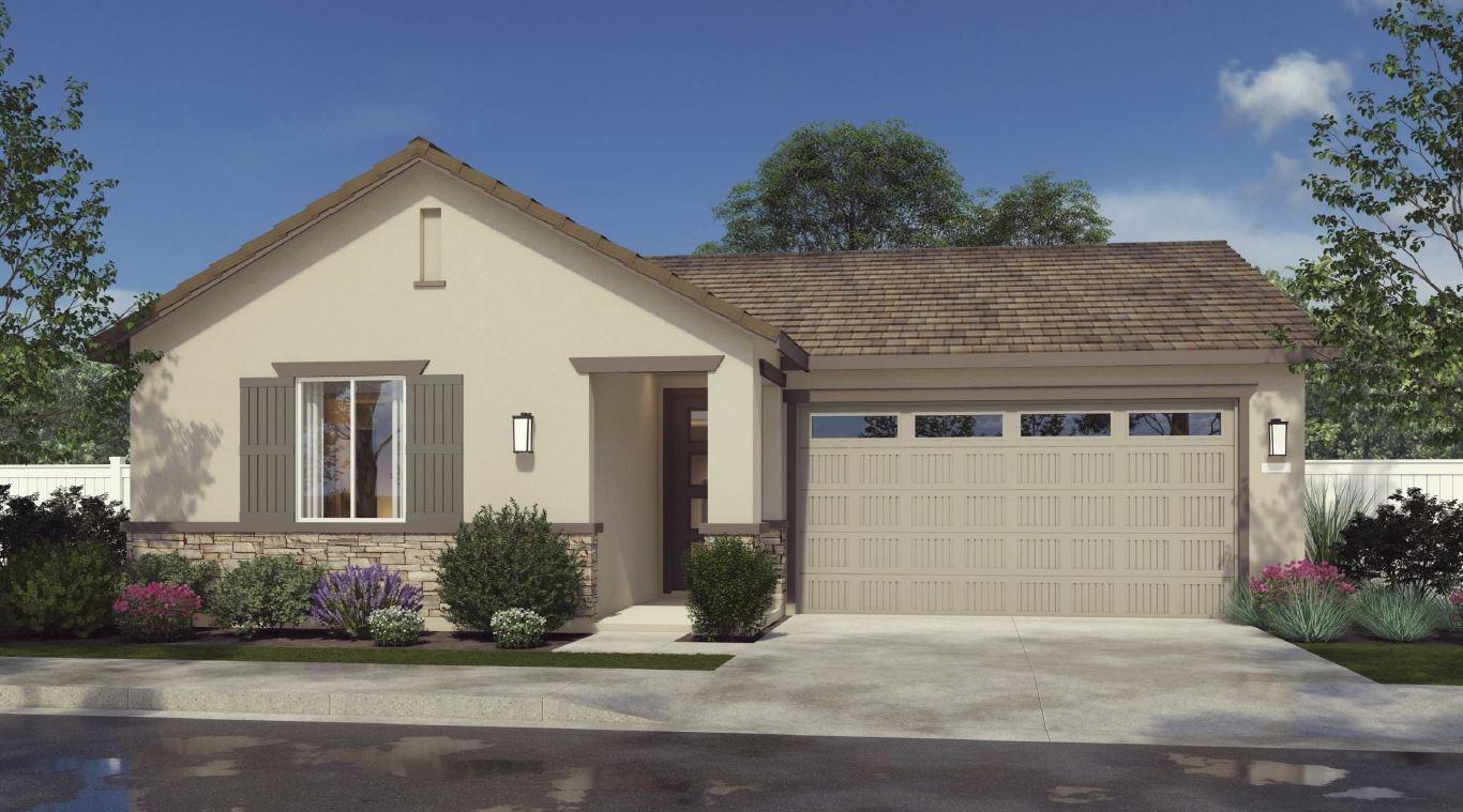 front view of a house and a yard