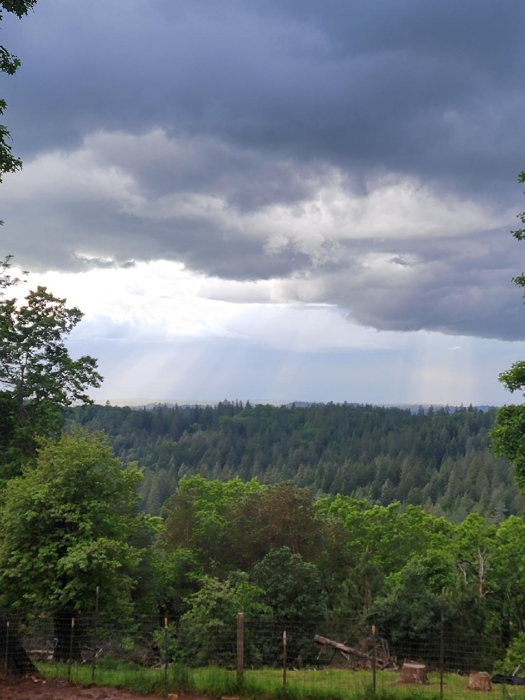 Local view.  Sacramento and beyond under cloud cover