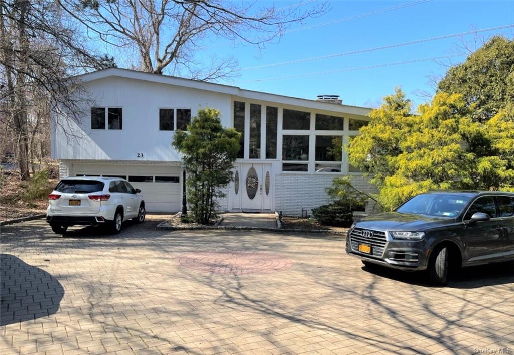 a view of a car garage