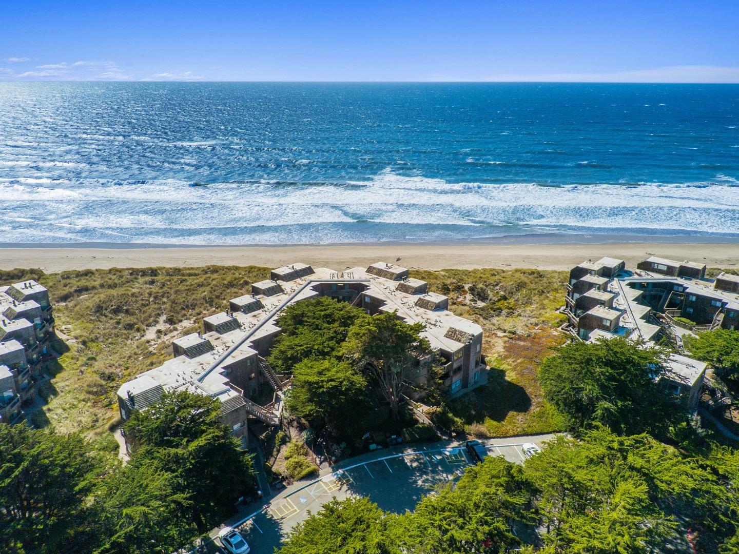 a view of an ocean and beach