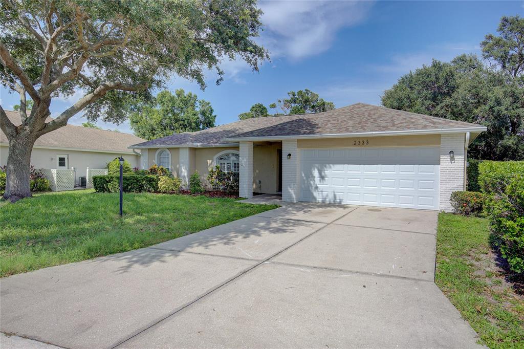 front view of house with a yard