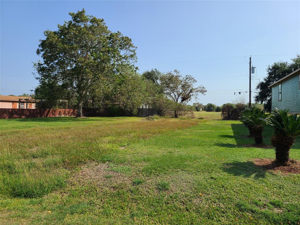 a view of a garden with a building in the background