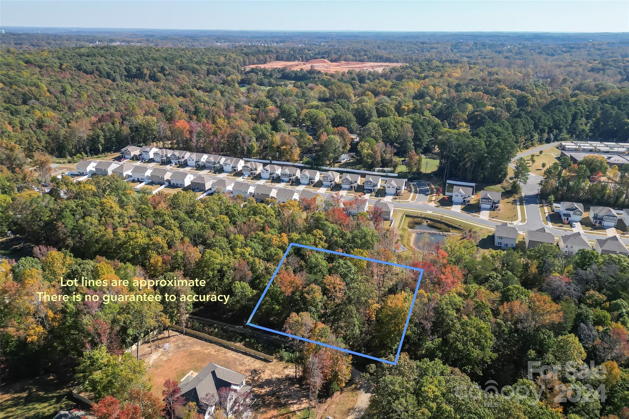 an aerial view of multiple house