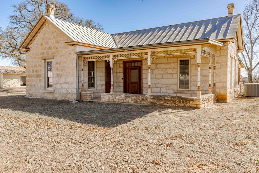 a front view of a house