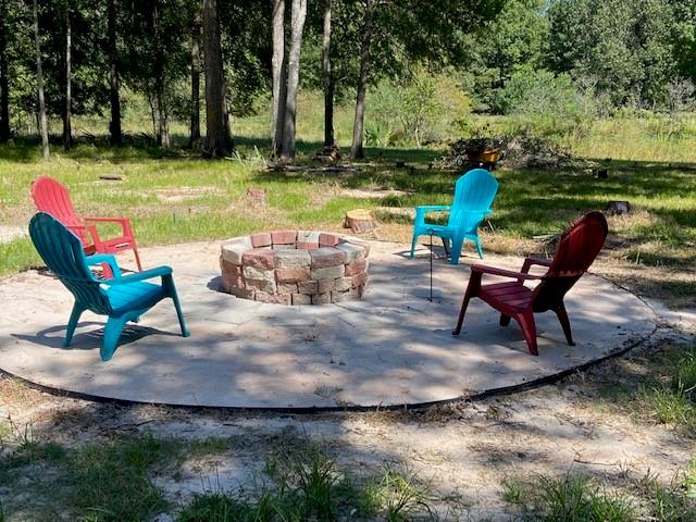 a view of an outdoor sitting area with chairs