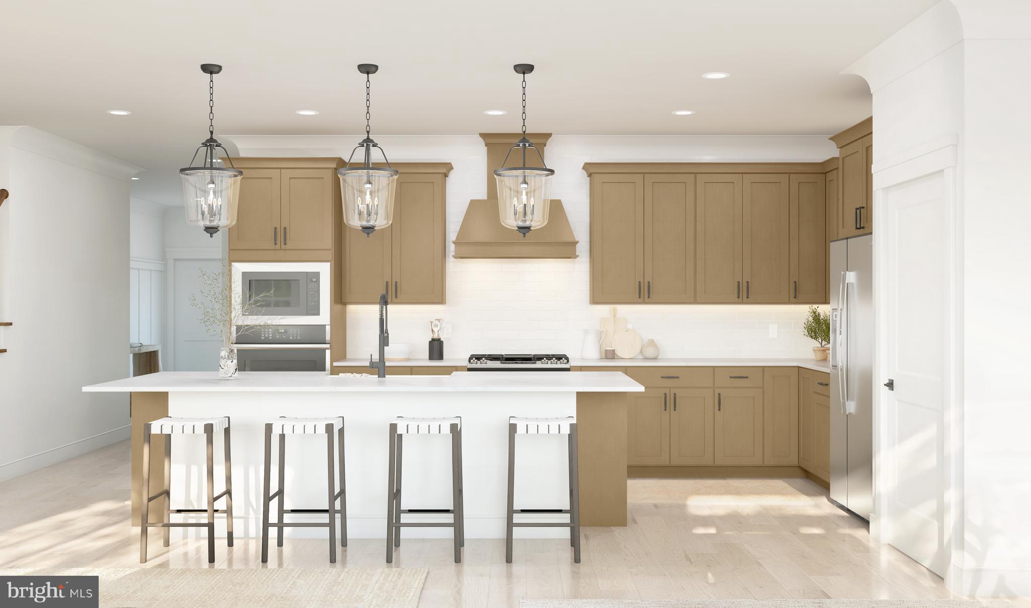 a kitchen with kitchen island granite countertop a table and chairs in it