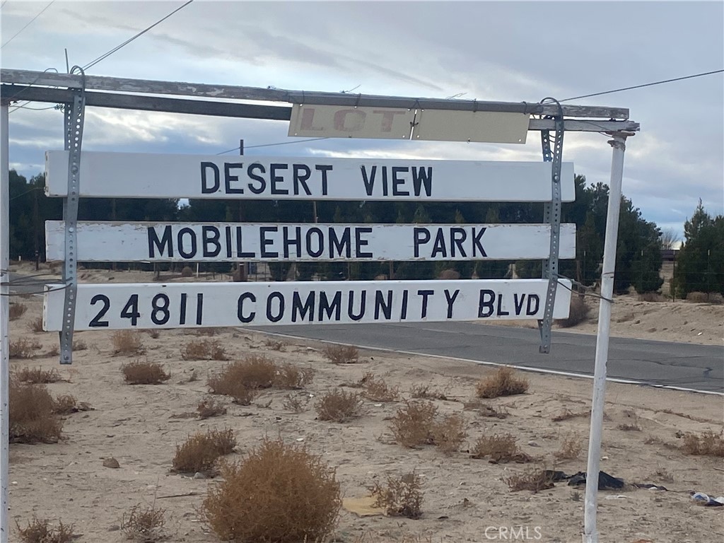 a view of street sign