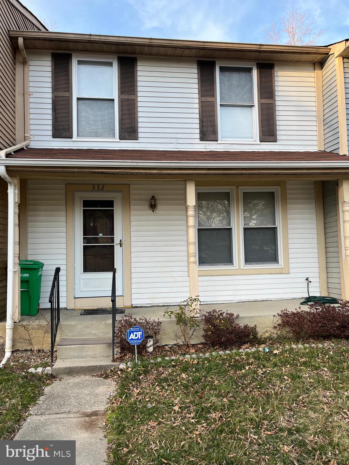 a front view of a house