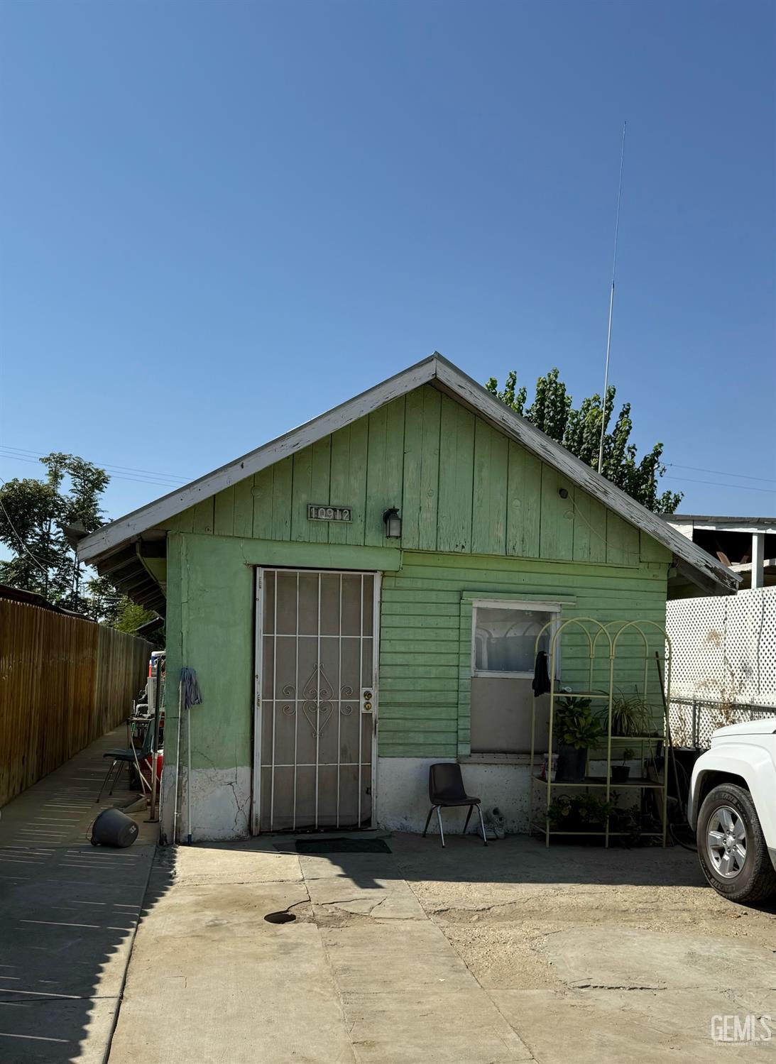 a front view of a house